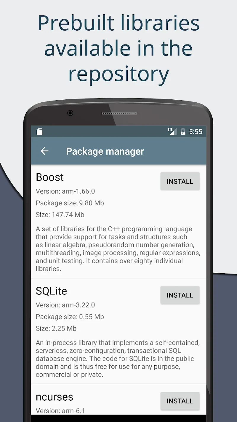 Capture d'écran 3 — Cxxdroid 5.2_arm64 MOD APK