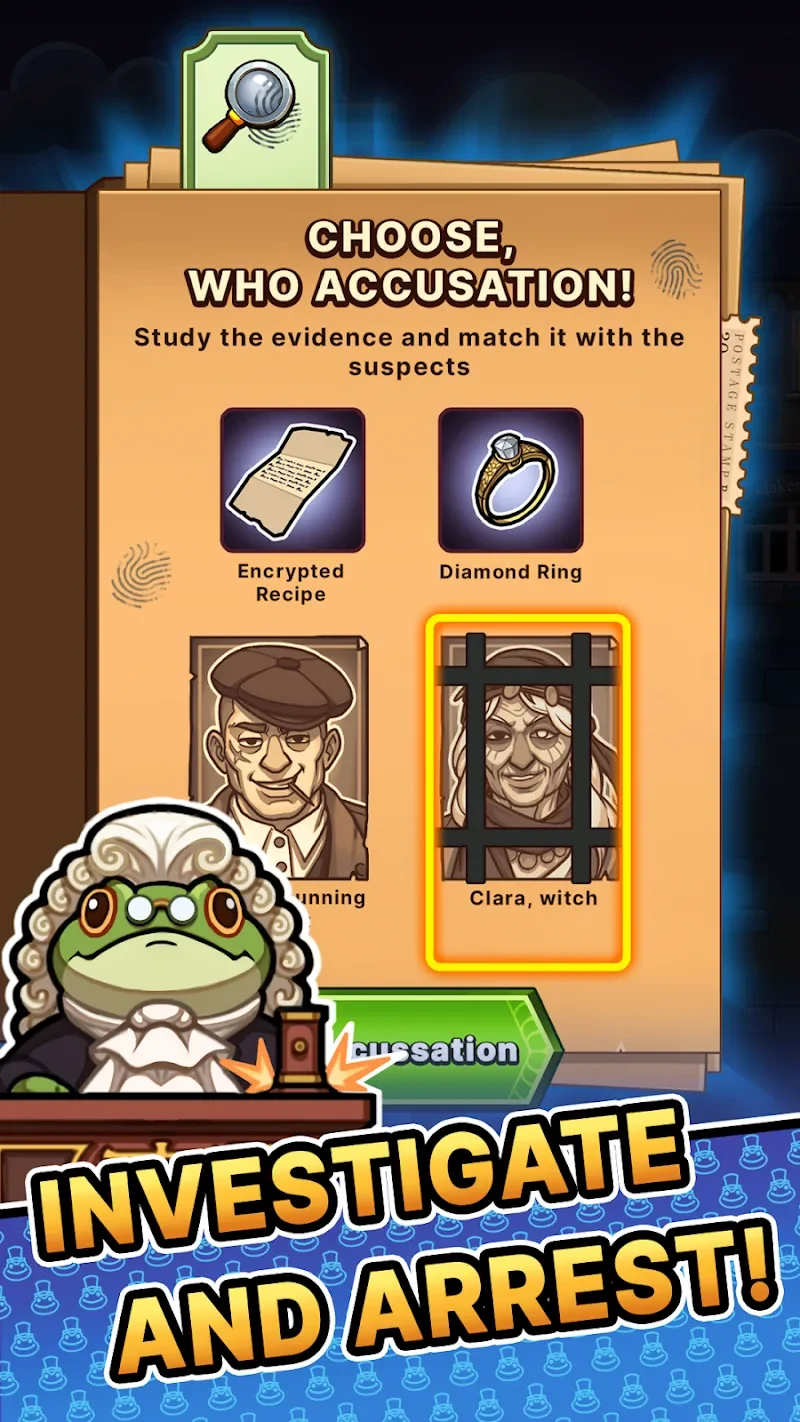 Screenshot 4 — DetecToad: Detective Idle RPG 0.8.2 MOD APK