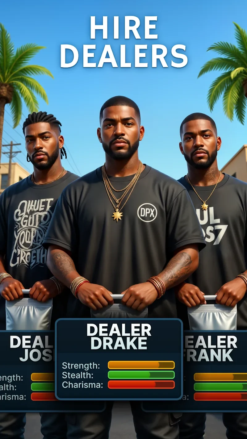 Captura de tela 2 — Drugs Empire: Mafia Tycoon 1.11.93 MOD APK