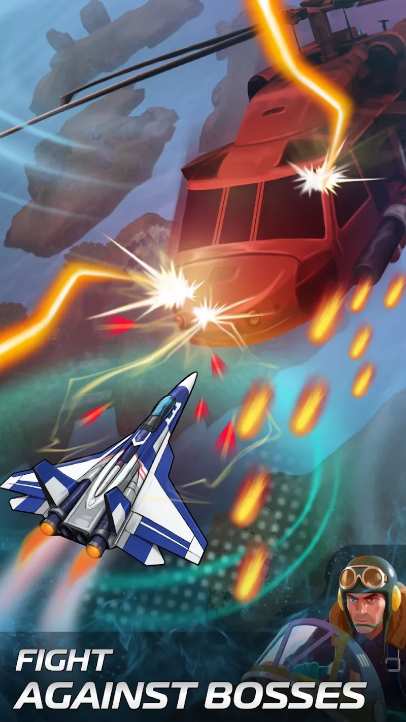 Screenshot 2 — Falcon Warfare: Air Combat 1.0.4 MOD APK