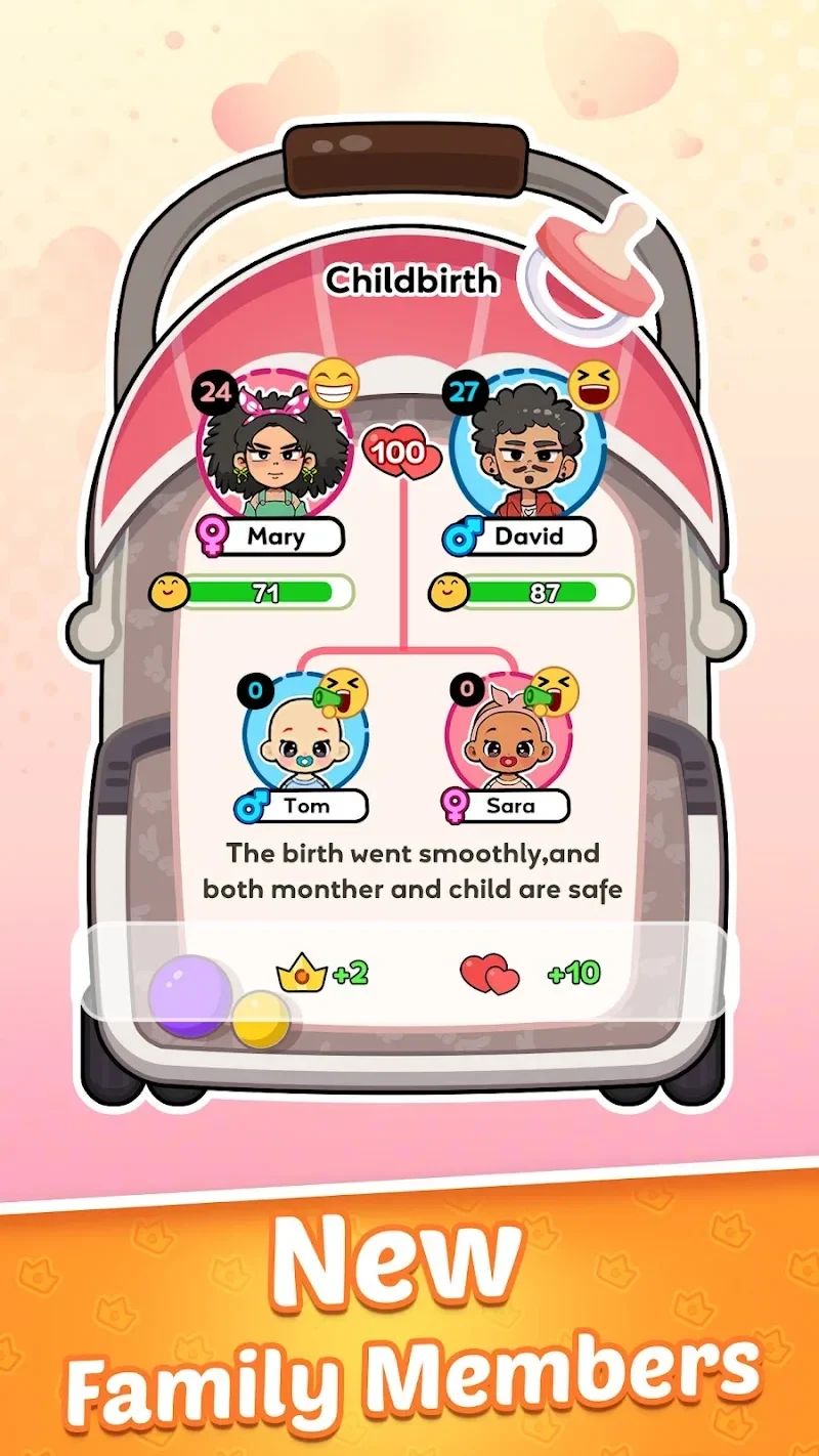 Captura de tela 4 — Family Go! – Lifetime Sim game 1.5.0.21 MOD APK