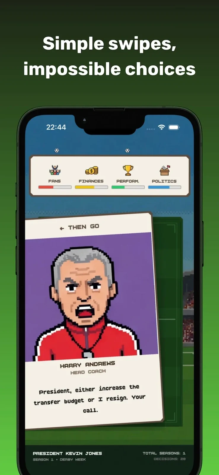 Screenshot 2 — Football Politics 1.0.5 MOD APK