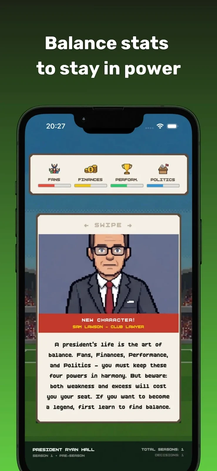 Screenshot 3 — Football Politics 1.0.5 MOD APK