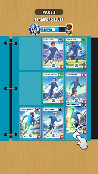 Screenshot 3 — Football Stars: Card Collector 0.4.0 MOD APK