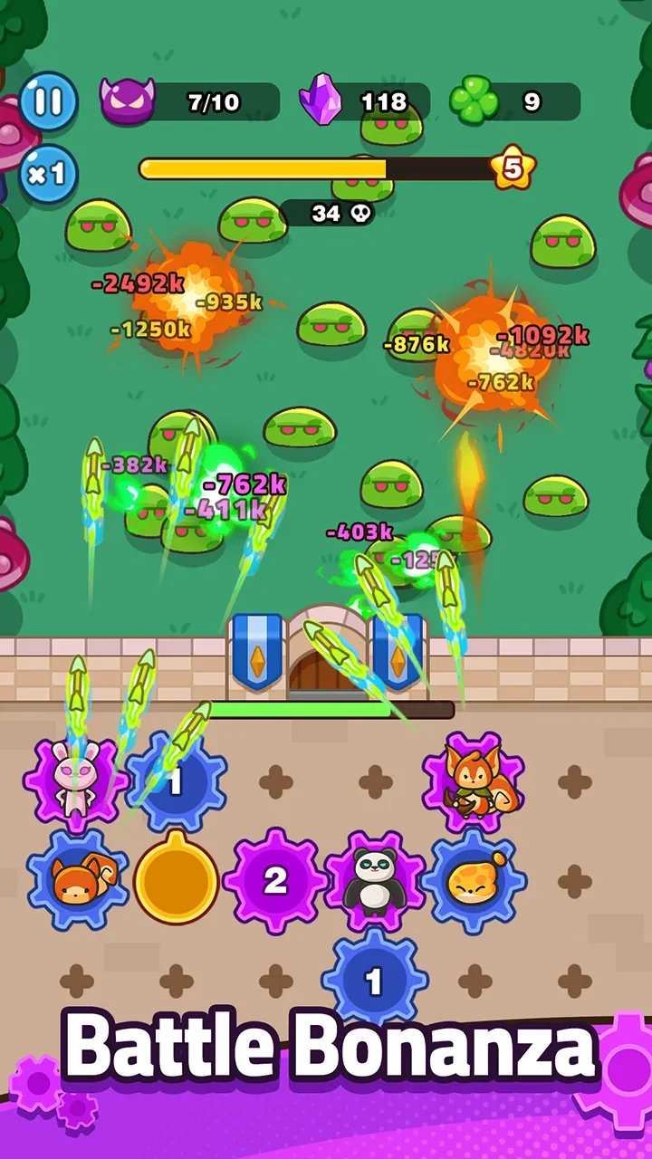 Screenshot 2 — Download GearPaw Defenders! Mod APK v0.17.0 (Menu, Dumb Enemy, Speed) Latest 2026
