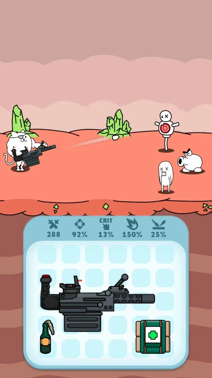 Screenshot 3 — Gun Hero: Cat Survival Shooter 4.3.2 MOD APK