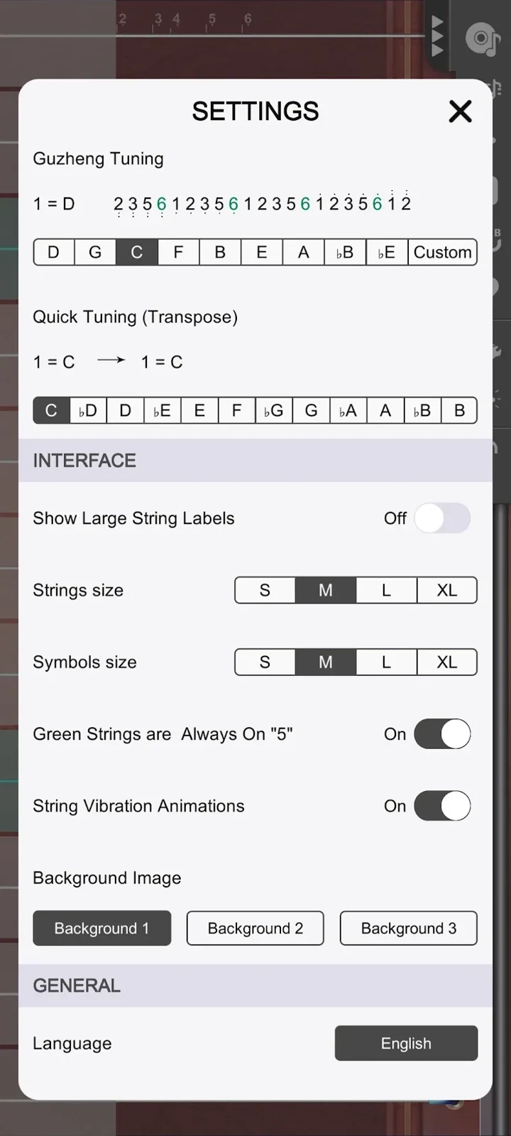Ảnh chụp màn hình 5 — Guzheng Master 8.5 MOD APK
