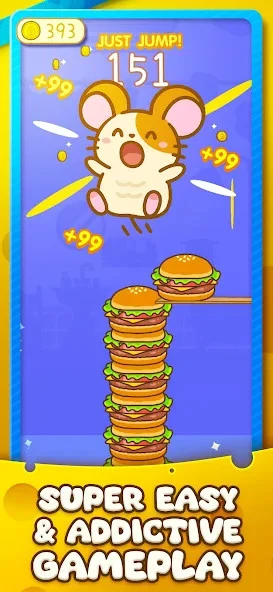 Screenshot 2 — Hamster Jump: Cake Tower! 2.9.1 MOD APK
