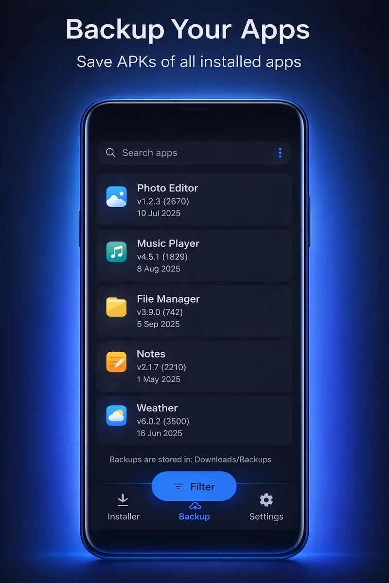 لقطة شاشة 4 — Install Buddy – XAPK Installer 2.2 MOD APK