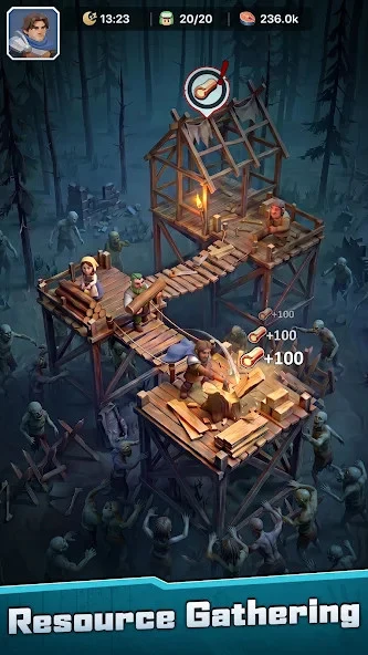 Screenshot 3 — Kingdom Fall: Zombie Defense 1.1.0 MOD APK
