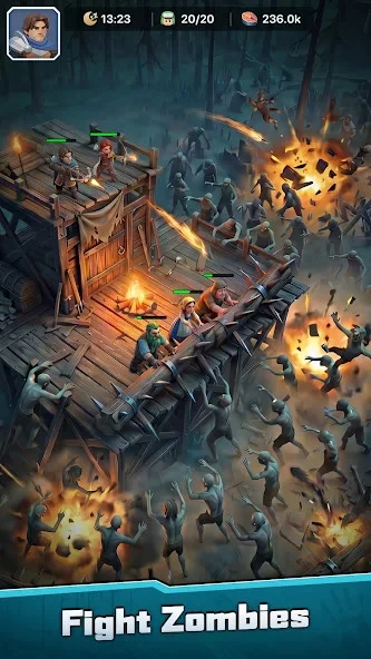 Screenshot 4 — Kingdom Fall: Zombie Defense 1.1.0 MOD APK