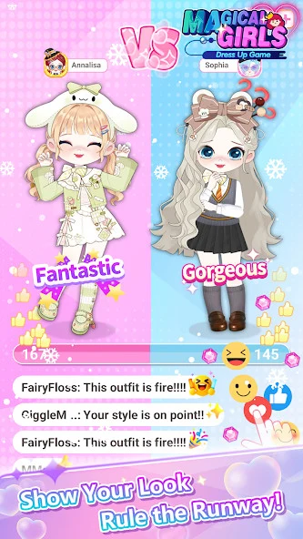 Screenshot 2 — Magical Girls: Dress Up Game 1.0.66 MOD APK