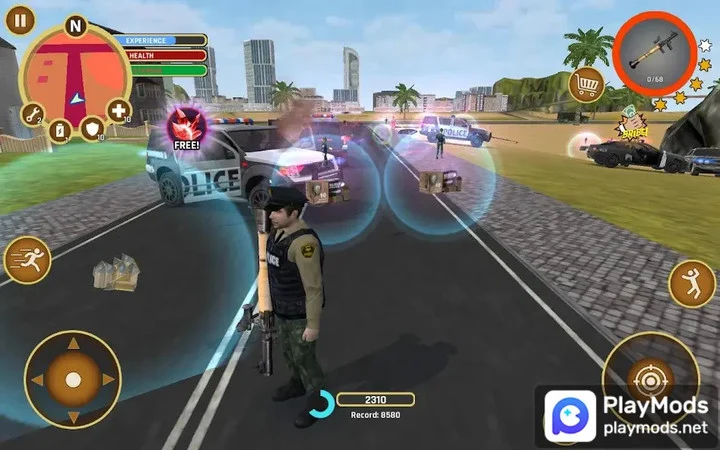 Screenshot 2 — Miami Crime Police 3.2.9 MOD APK