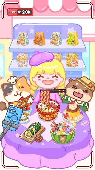 Screenshot 5 — Mukbang ASMR Livestream Party 0.0.12 MOD APK