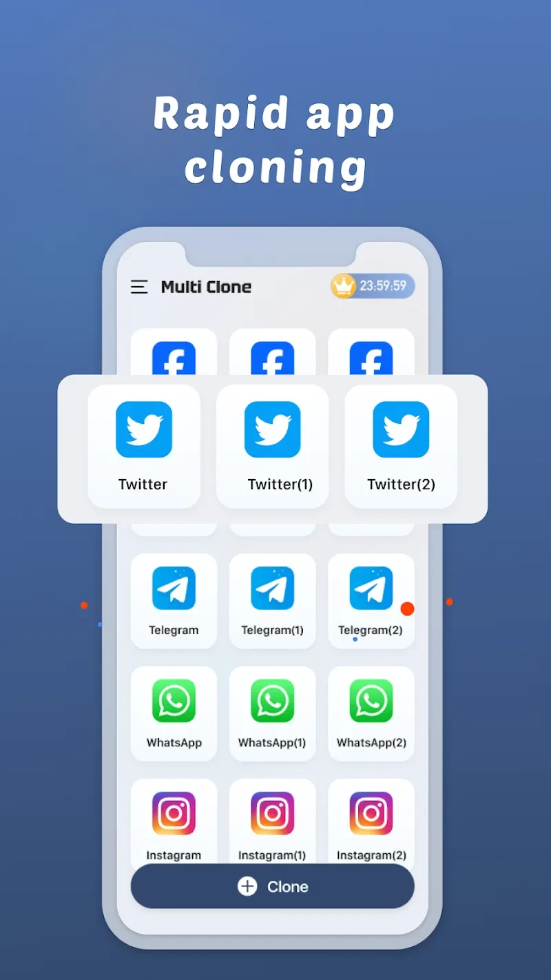 Screenshot 2 — Multi Clone 1.7.1 MOD APK