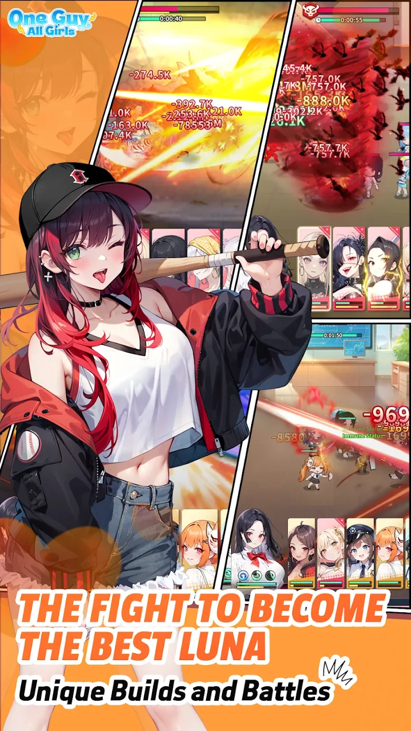 Screenshot 3 — One Guy, All Girls: Idle RPG 1.0.27144 MOD APK