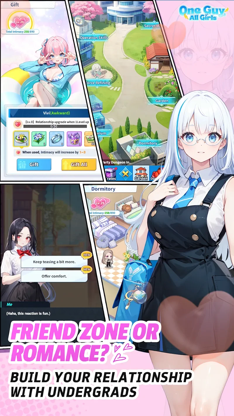 Ekran Görüntüsü 5 — One Guy, All Girls: Idle RPG 1.0.27144 MOD APK