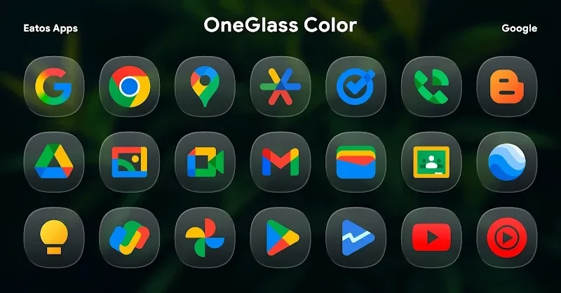 Screenshot 2 — OneGlass 8 (Color) – Icon Pack 1.5.3 MOD APK