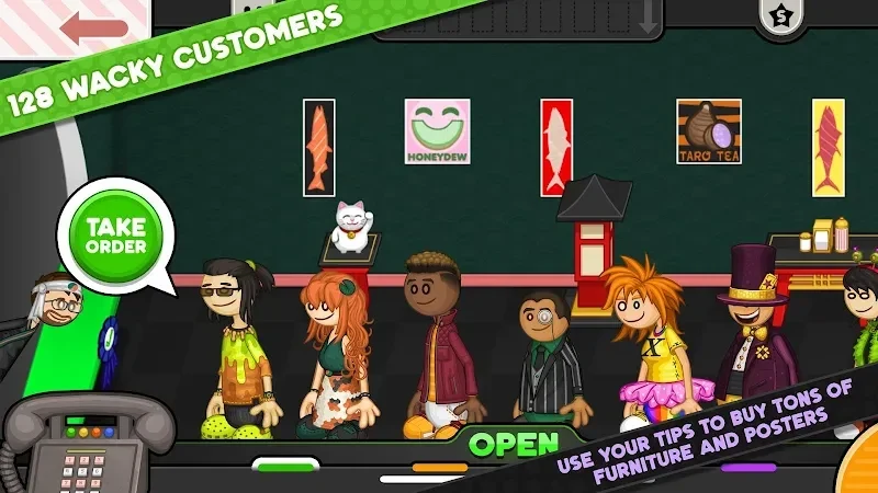 Screenshot 2 — Papa’s Sushiria To Go! 1.0.2 MOD APK