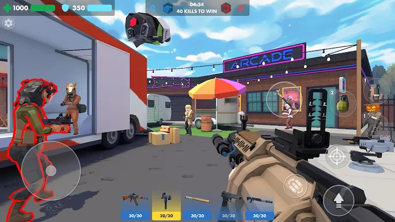 Captura de pantalla 2 — Polygun Arena: Online Shooter 1.5100 MOD APK