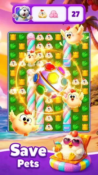 Captura de tela 2 — Pop Island: Match & Build