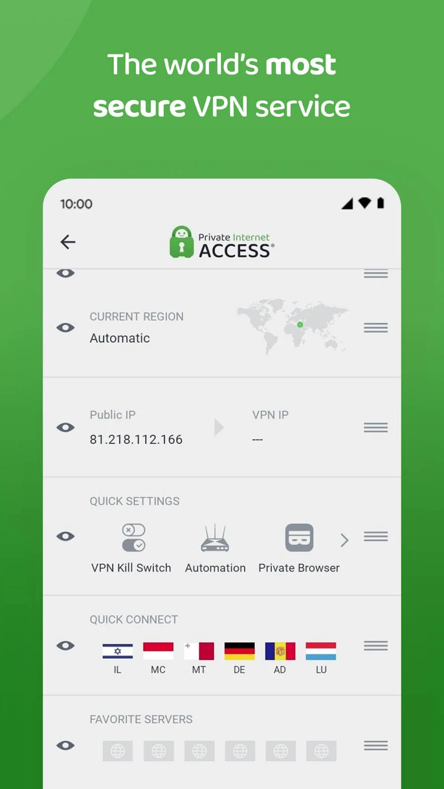 Screenshot 3 — Private Internet Access VPN 3.17.0 MOD APK