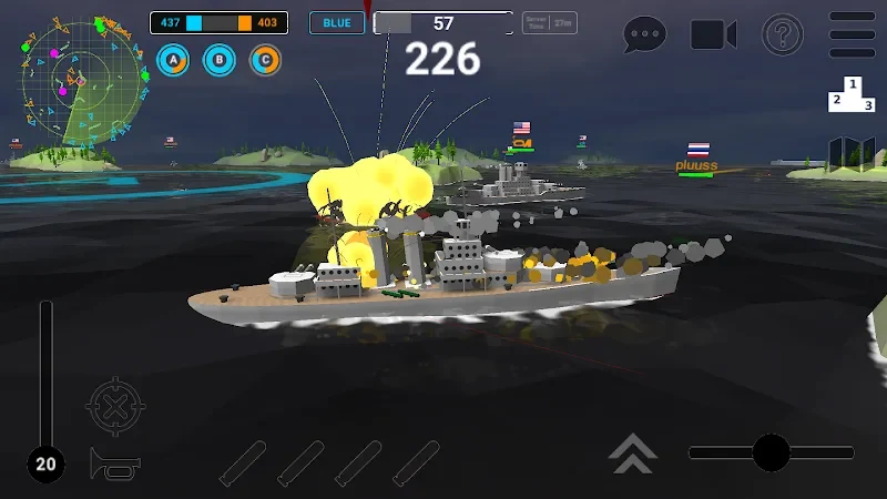 Captura de tela 2 — Ships of Glory: Warship Battle 549 MOD APK