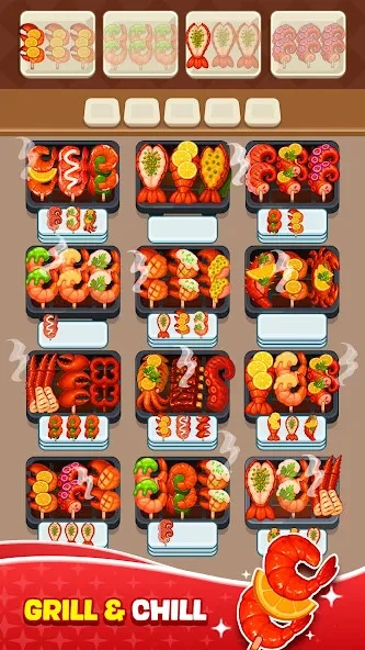 Screenshot 2 — Skewer Jam: Food Sort 1.88.1 MOD APK
