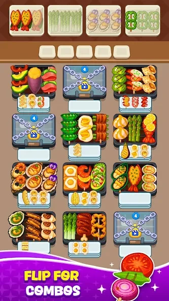Screenshot 5 — Skewer Jam: Food Sort 1.88.1 MOD APK