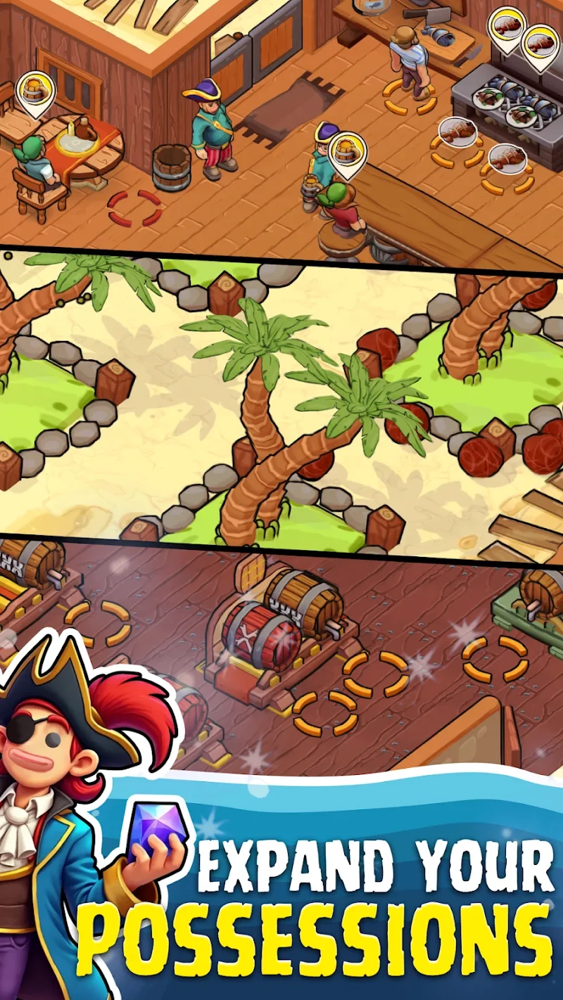 Captura de tela 4 — The Lost Pirate: Treasure Hunt 1.0.4 MOD APK