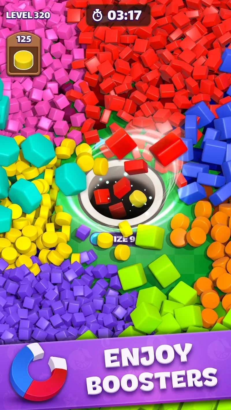 Screenshot 5 — Tiles in Hole: Black Hole 1.22.0 MOD APK