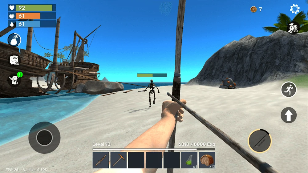 Screenshot 3 — Uncharted Island: Survival RPG 1.1.15 MOD APK