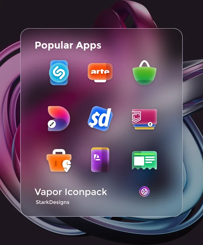 Ekran Görüntüsü 5 — Vapor IconPack – Modern Icons 2.3.1 MOD APK