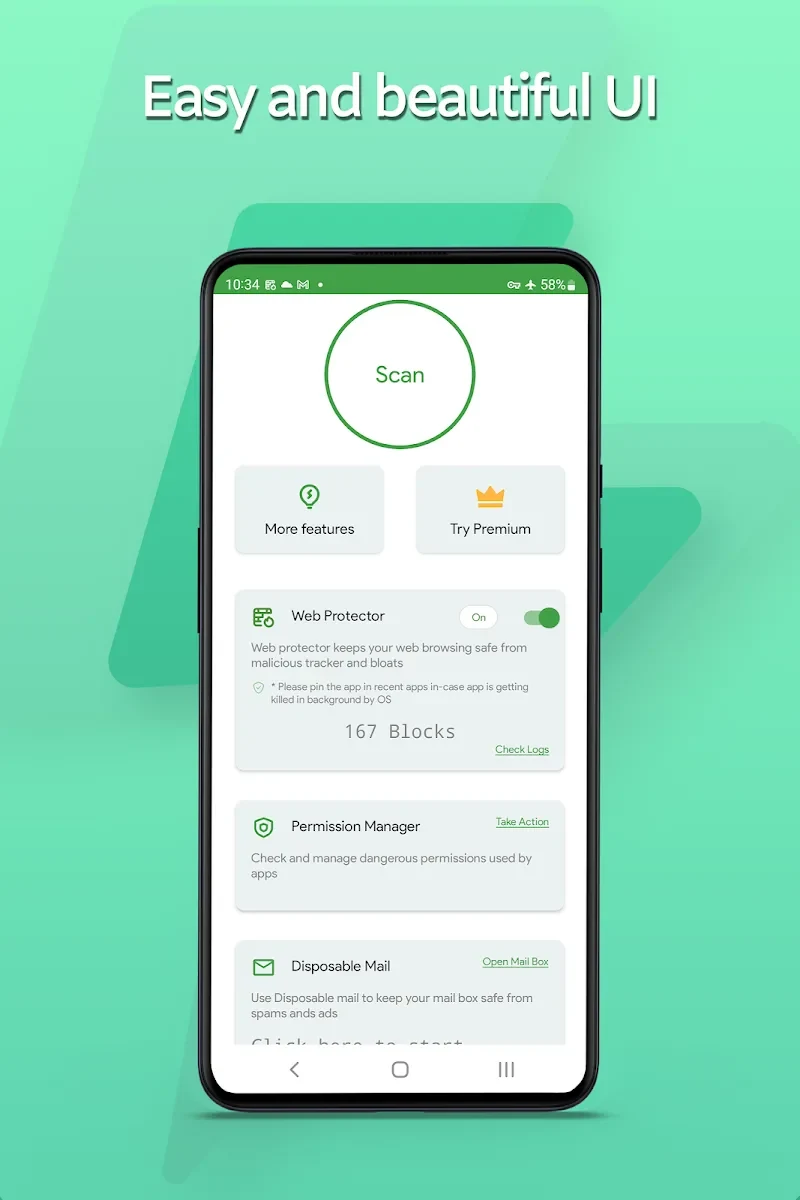 Ekran Görüntüsü 2 — VirusGuard – Mobile Antivirus 97 MOD APK