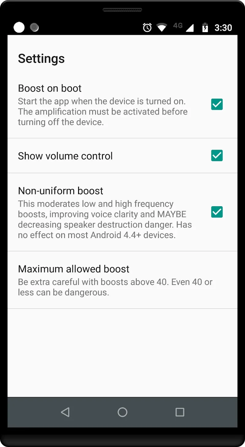 Capture d'écran 4 — Volume Booster GOODEV 8.1 MOD APK