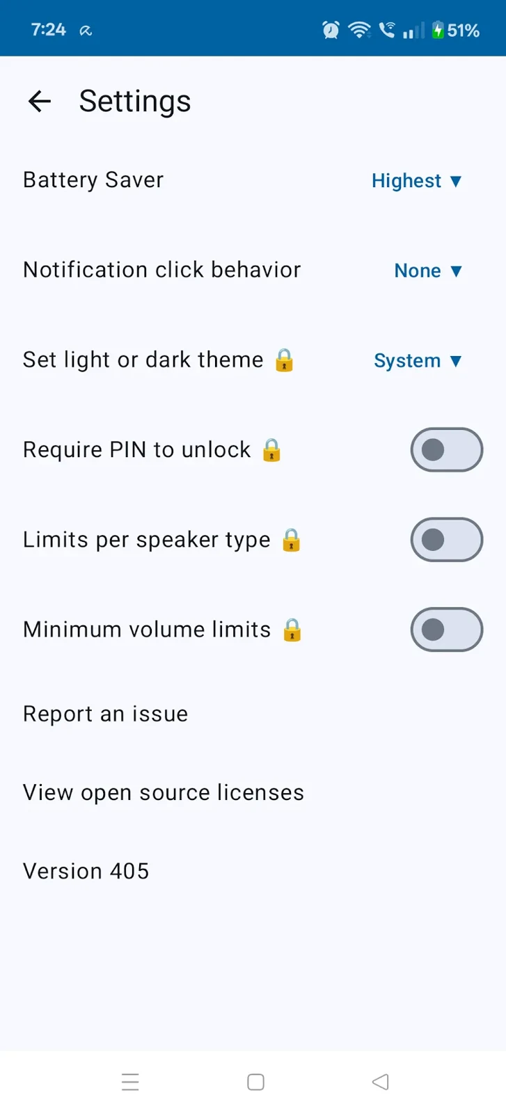 Captura de pantalla 4 — Volume Limiter 2 7.1.4 MOD APK