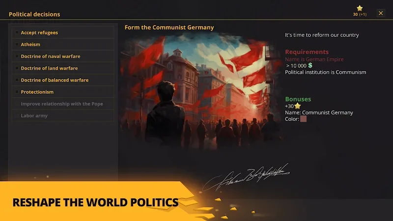 Capture d'écran 2 — Télécharger Warnament Grand Strategy Mod Apk v1.0.9.472 (Sans publicité) dernière version 2026