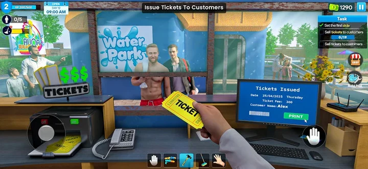 Screenshot 2 — Waterpark Swimming Simulator 19.0 MOD APK