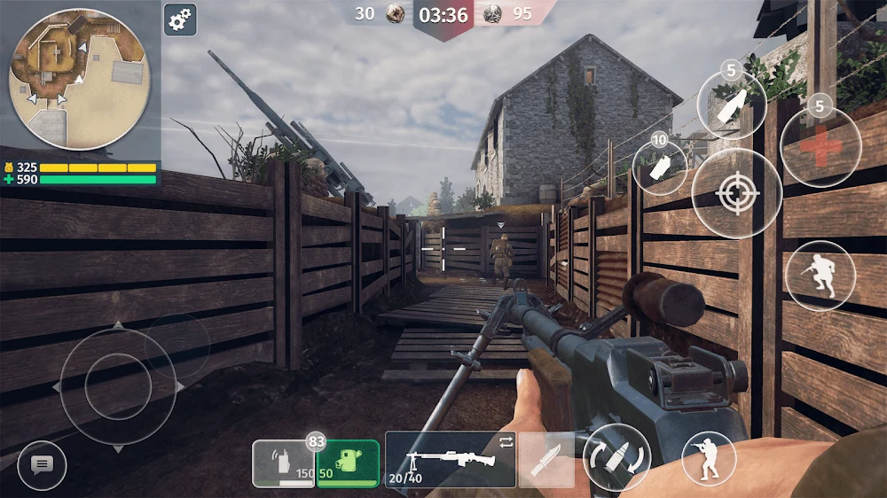 Screenshot 2 — World War 2: Shooting Games 5.08 MOD APK