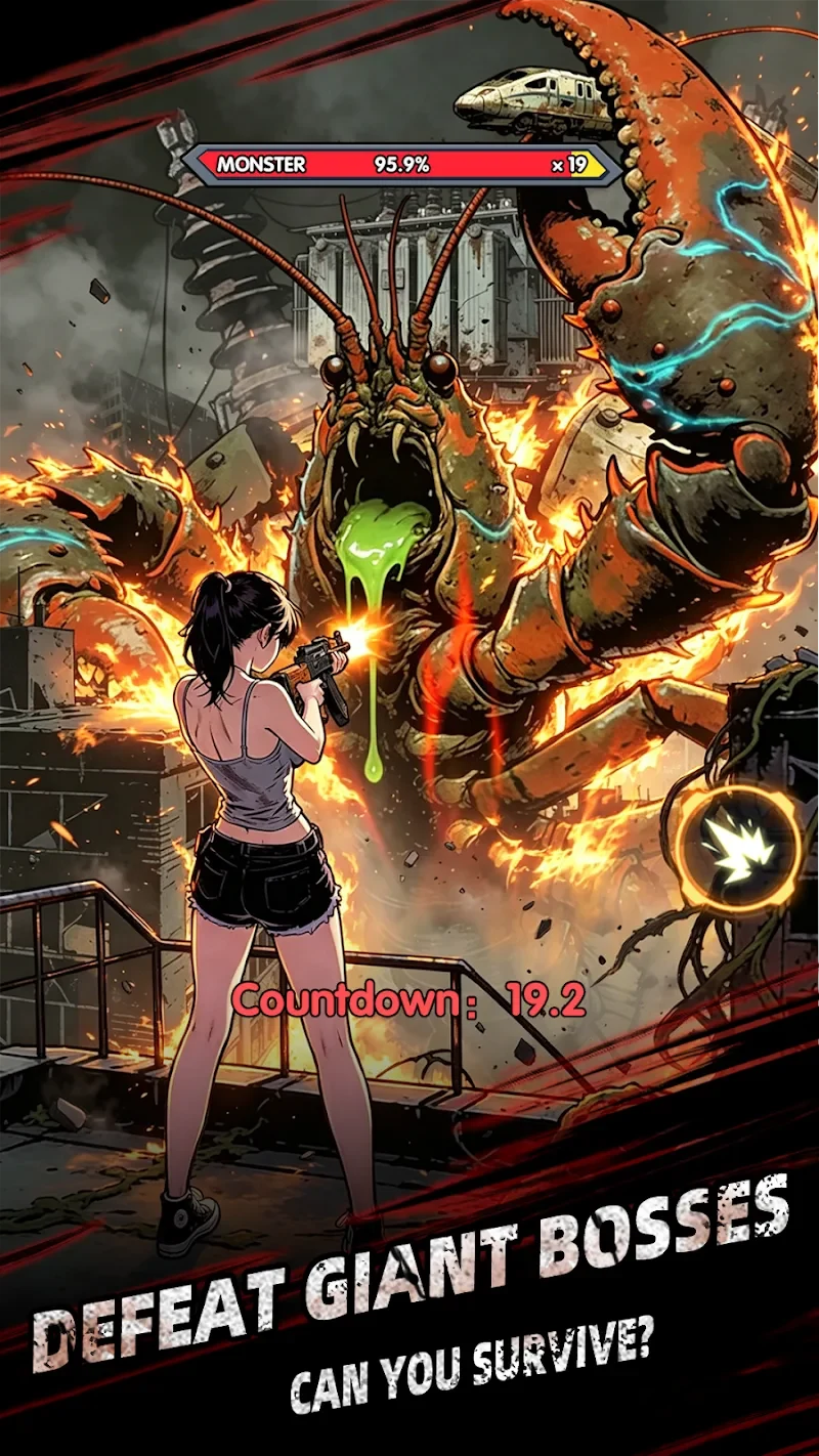 Captura de pantalla 5 — Zombie Rush: Idle Survival 0.0.18 MOD APK
